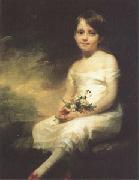 Sir Henry Raeburn A Little Girl Carrying Flowers (mk05) china oil painting artist